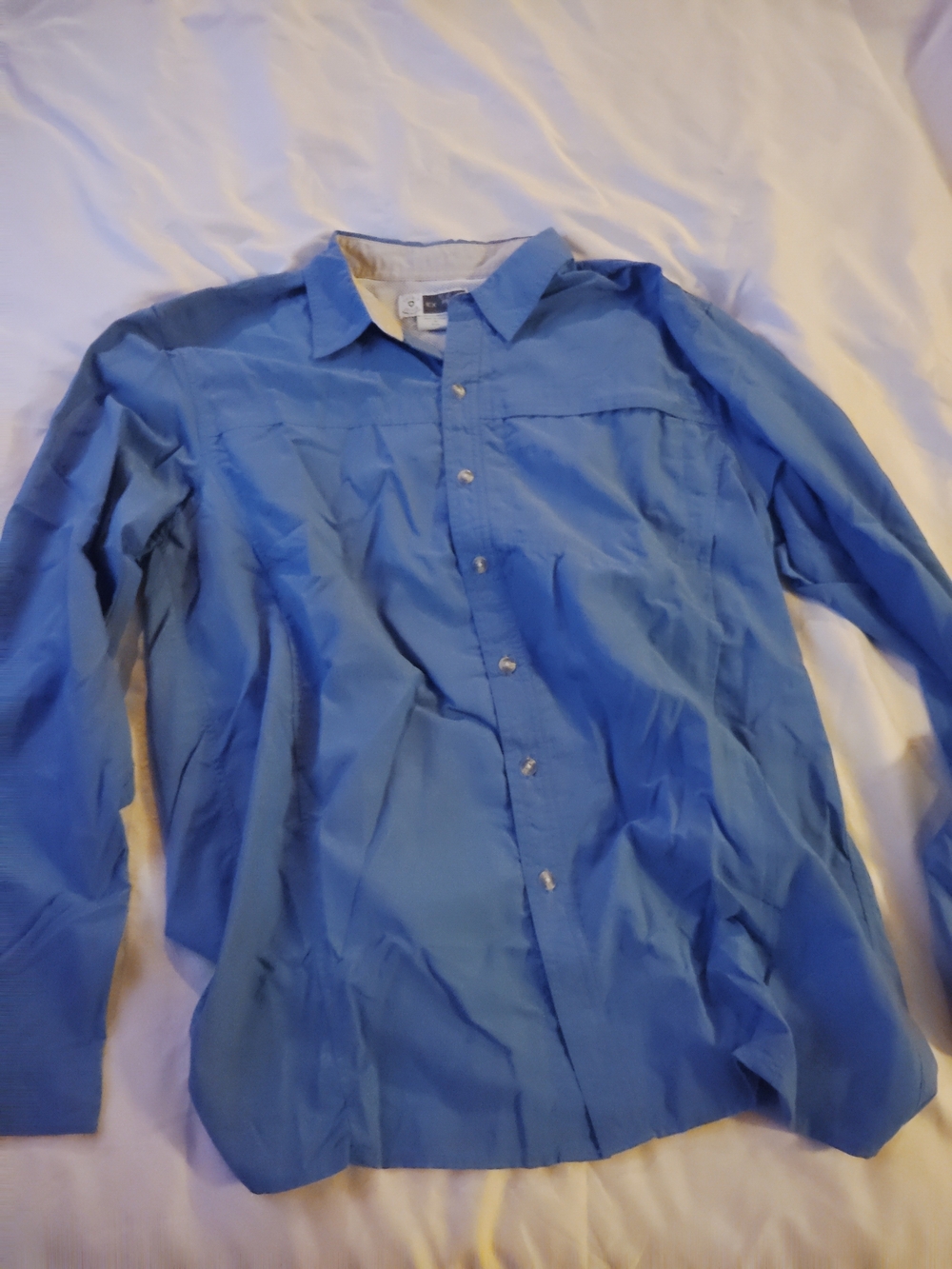 Exofficio Men's Casual Button-Down Shirt Blue